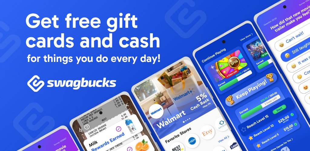 منصة Swagbucks للربح من استطلاعات الرأي، مشاهدة الفيديوهات، التسوق الإلكتروني